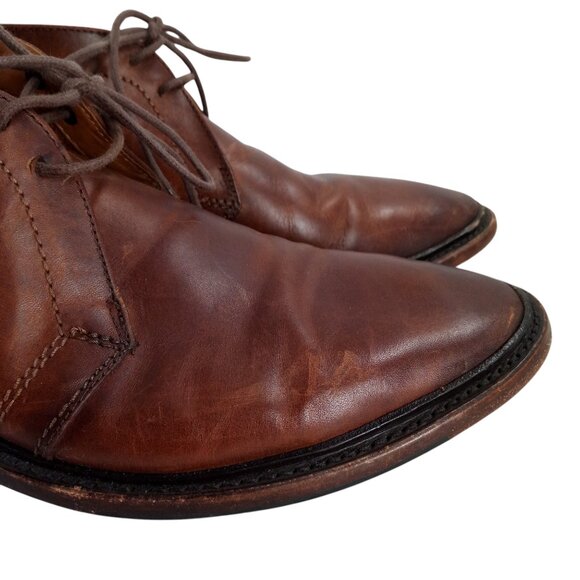 Frye Mens Paul Chukka Leather Brown Boots Shoes Size 8.5 Classic Work Distressed - Picture 13 of 13
